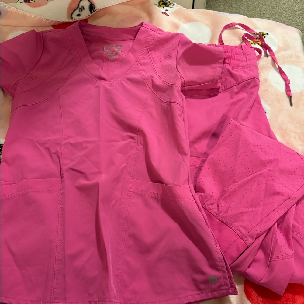 Barco Uniforms Vivid Pink Scrub Top